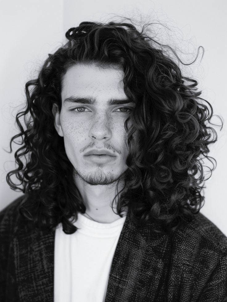 Cheveux longs bouclés Cheveux longs bouclés