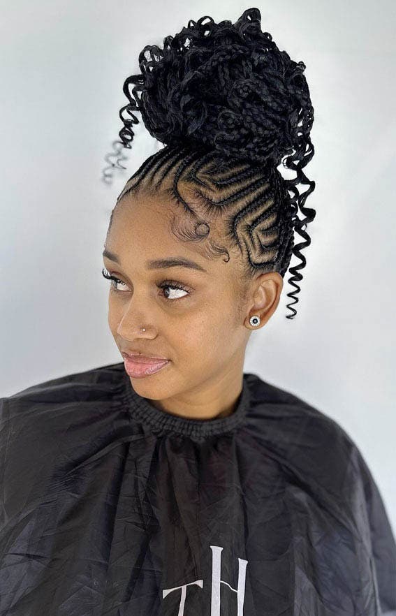 Chignon tressé Chignon tressé