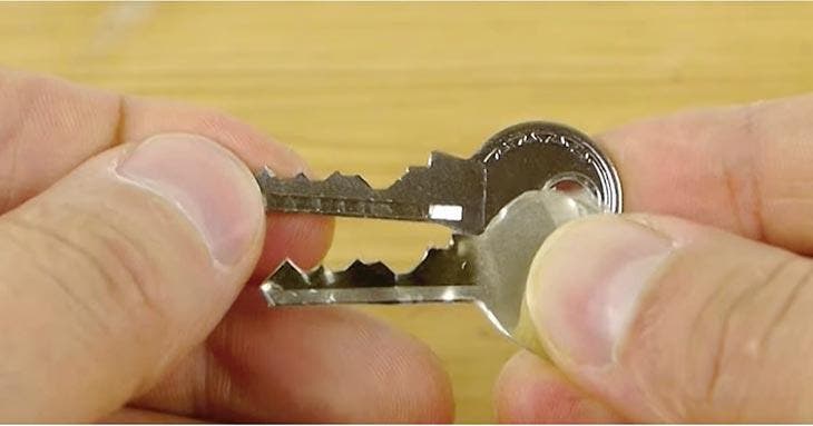spare key from a can