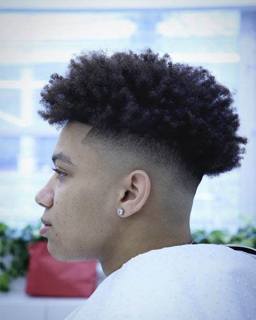 Coiffure taper afro haut Coiffure taper afro haut