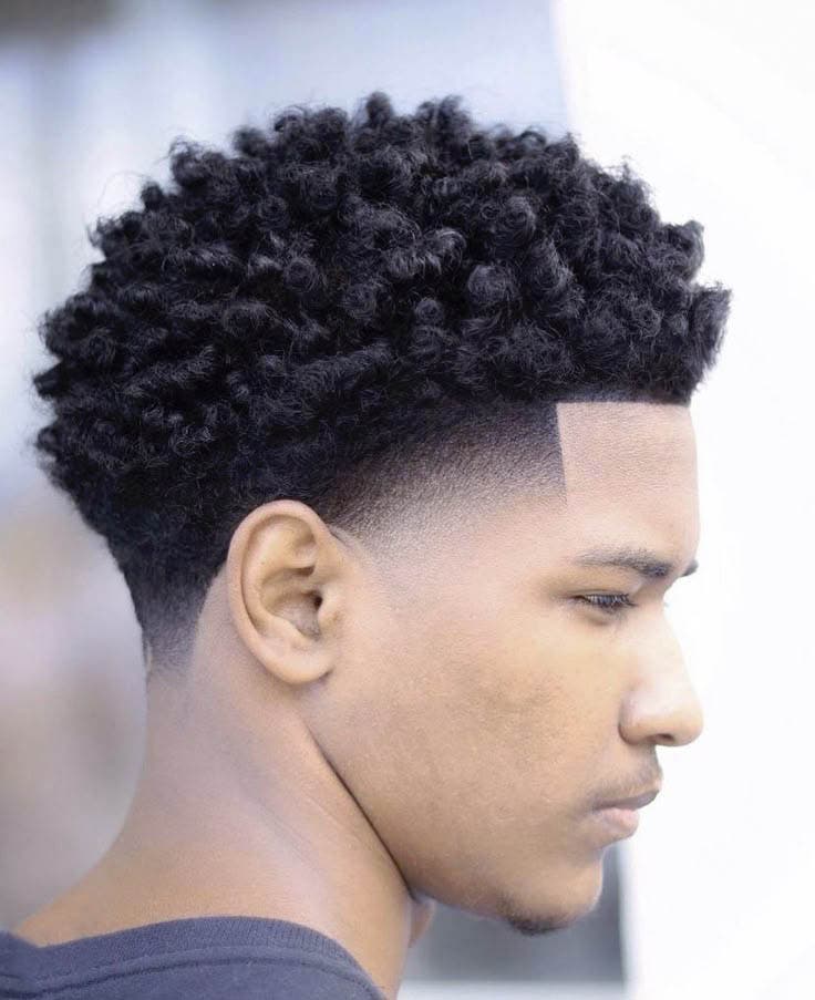 Coiffure taper afro torsadée Coiffure taper afro torsadée