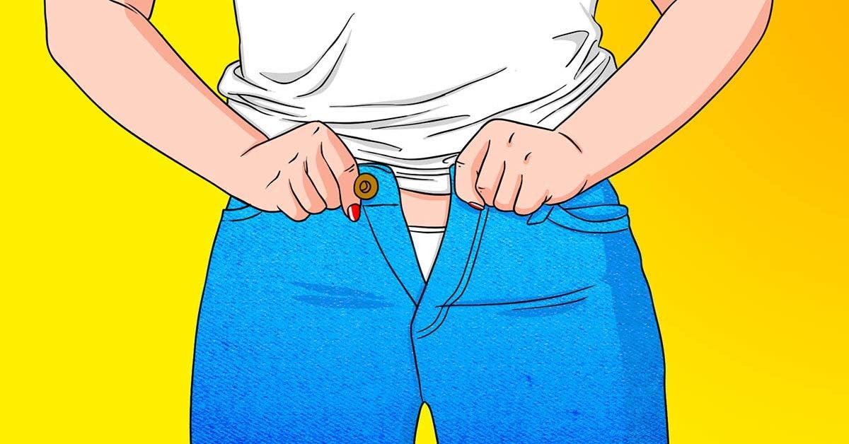 Votre pantalon est trop serré à la taille ? Voici l'astuce facile et rapide  avec un élastique pour l'agrandir : Femme Actuelle Le MAG