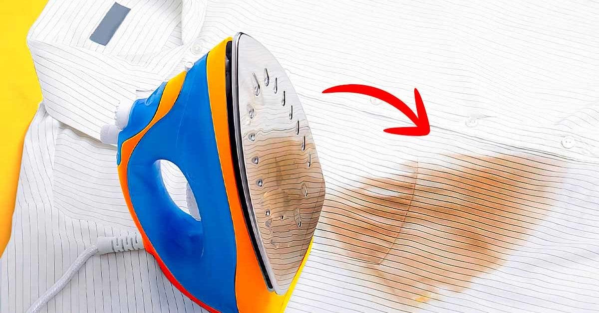 Comment enlever une tache de fer à repasser sur un tissu001
