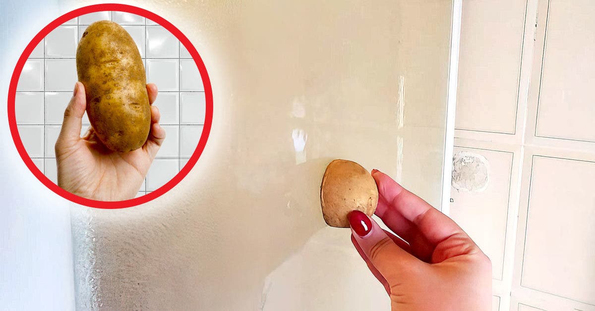 Comment nettoyer toute la douche avec une pomme de terre en peu de temps