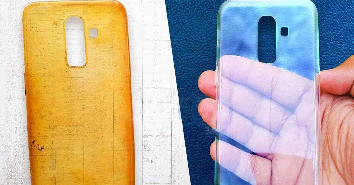 Comment nettoyer un étui de téléphone portable transparent ?