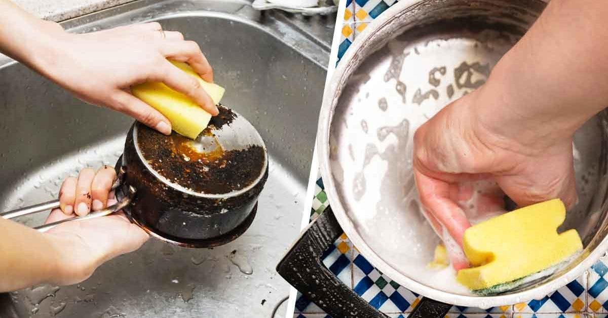 Comment nettoyer une casserole brûlée _ 3 astuces faciles et efficaces_