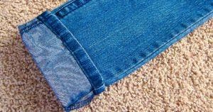 Comment raccourcir un jean sans machine à coudre - Tutoriel étape par étape