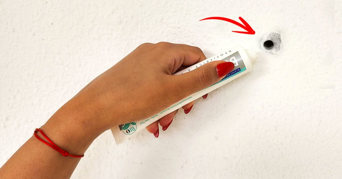 Comment reboucher les trous d’un mur avec du dentifrice