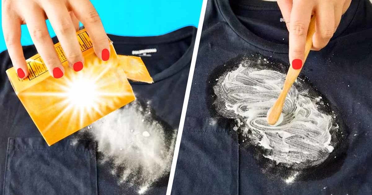 Comment se débarrasser des taches de graisse sur vos vêtements