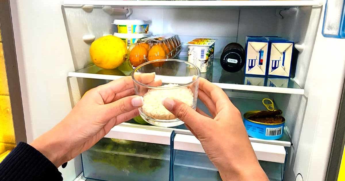 Comment utiliser le riz pour éliminer les mauvaises odeurs du réfrigérateur 001