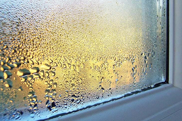 Condensación en una ventana