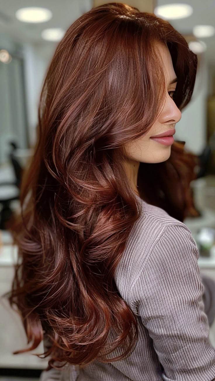 Couleur de cheveux aubrun foncé Couleur de cheveux aubrun foncé