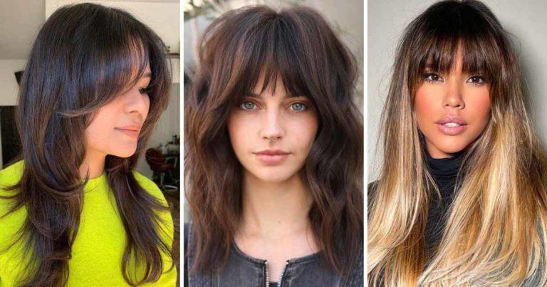 Coupe pour cheveux longs : 20 idées tendance avec frange