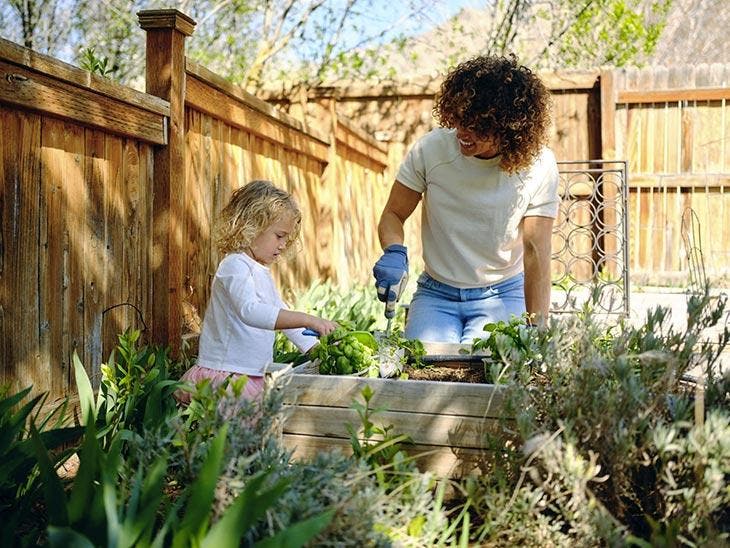 Gardening as a family 