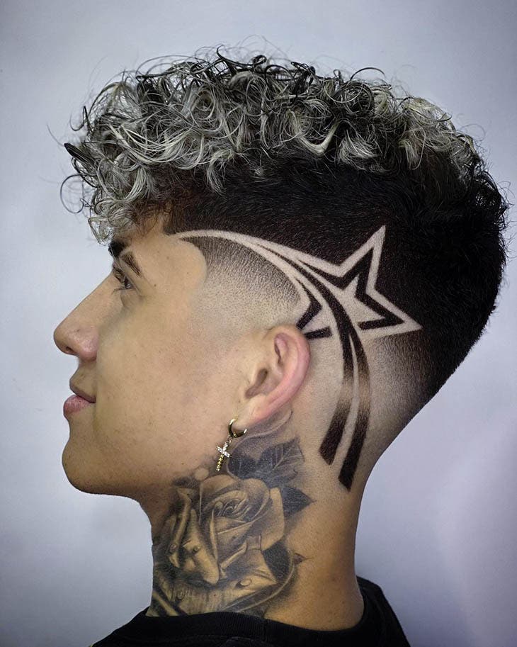 Dégradé avec boucles et reflets Dégradé avec boucles et reflets
