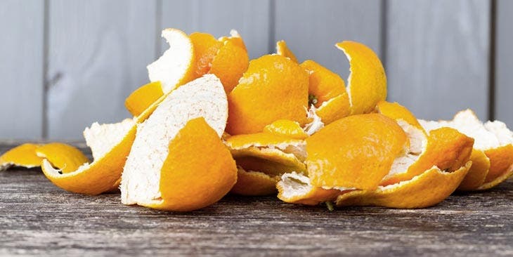 cáscaras de naranja