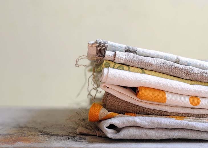 Tea towels in the kitchen