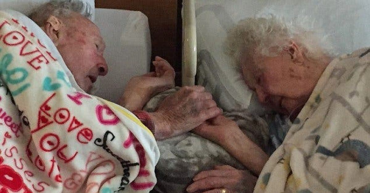 Deux personnes mariées depuis 64 ans meurent à quelques heures d’intervalle en se tenant la main dans leur lit d’hôpital. Voici leur histoire