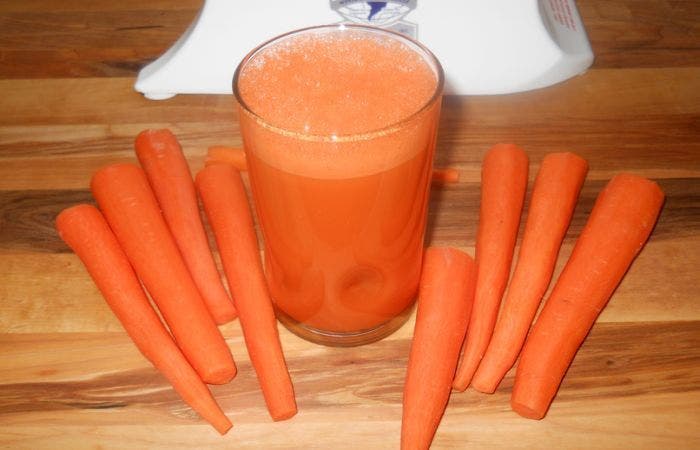 She drank carrot juice every day for 8 months