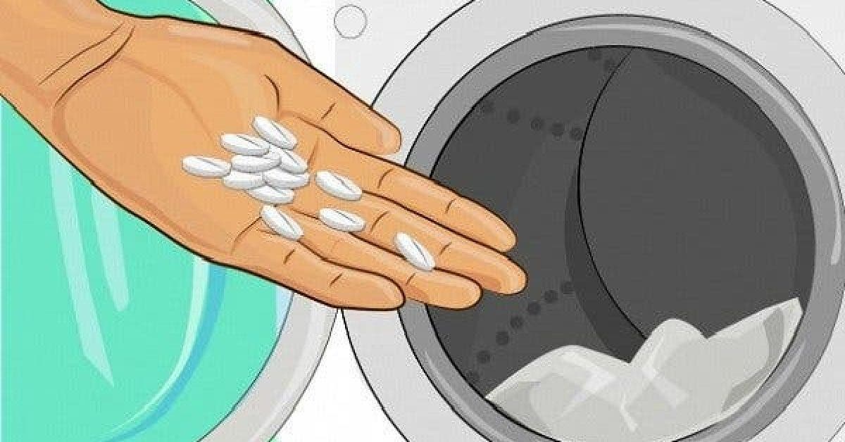 Elle jette de l’aspirine dans sa machine à laver