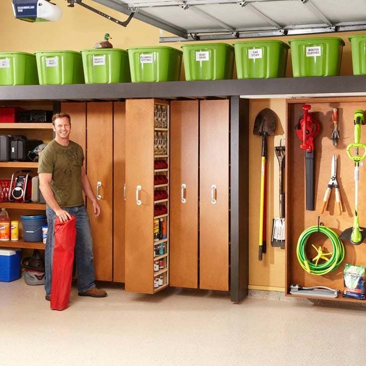 14 idées et astuces de rangement pour le garage