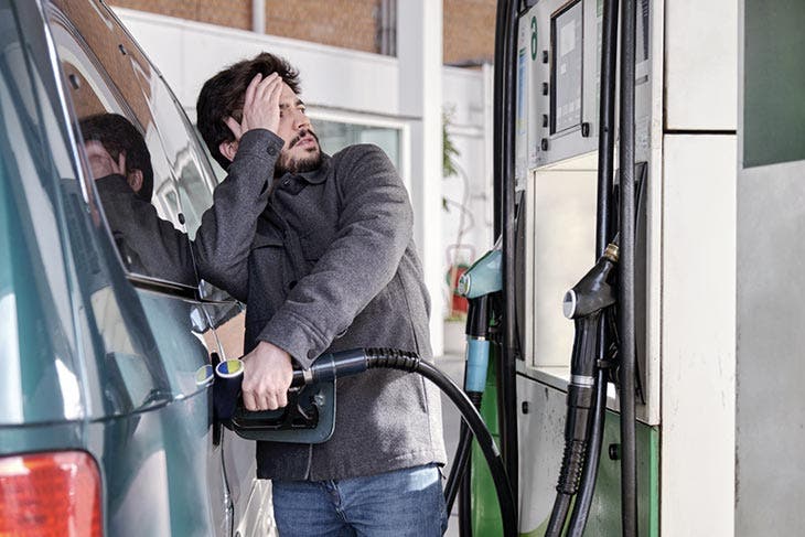 Refuel by noting the price of fuel
