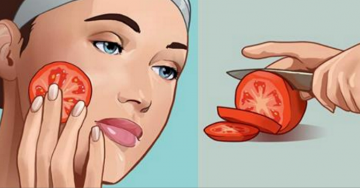 Frottez une tomate fraiche sur votre visage et les resultats vous etonneront 1