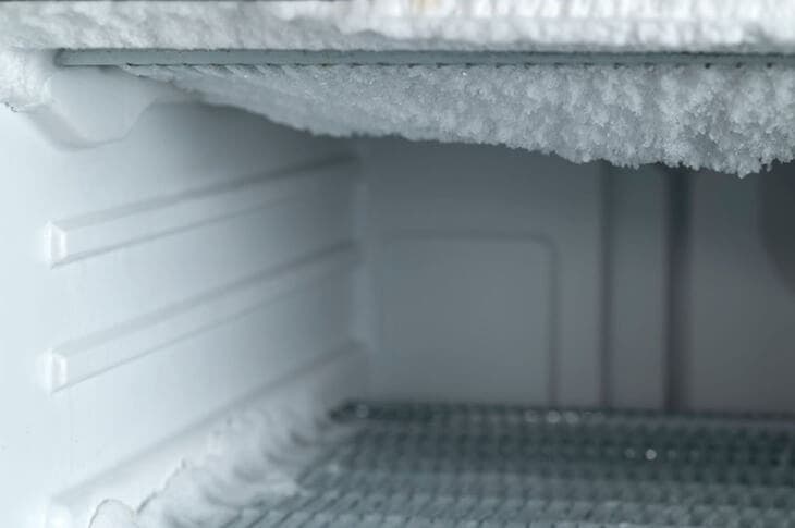 frost in the freezer