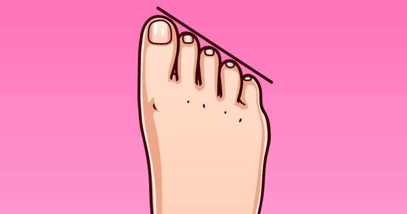 formes de pieds et chacune indique un type de personnalité 