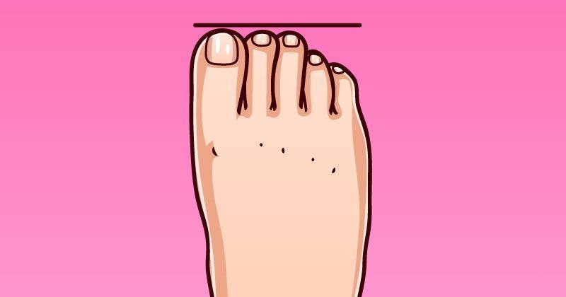 formes de pieds et chacune indique un type de personnalité 