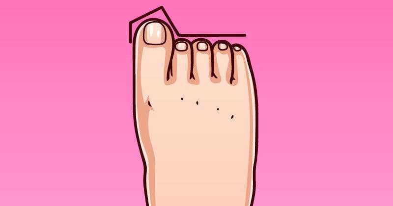 formes de pieds et chacune indique un type de personnalité 