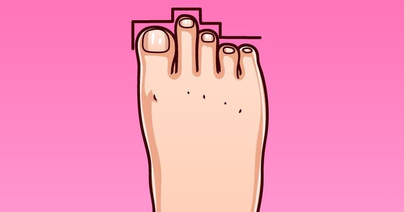 formes de pieds et chacune indique un type de personnalité 