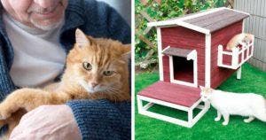 Il refuse d'aller dans une maison de retraite sans ses chats et l'établissement ouvre un petit refuge pour les accueillir