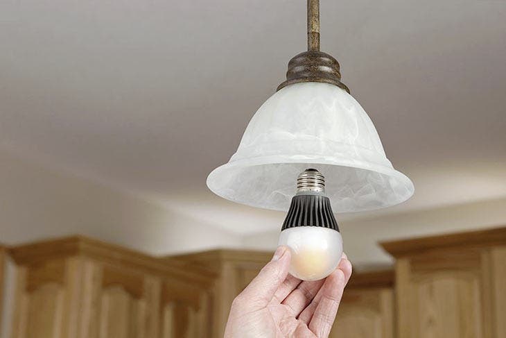 install a light bulb