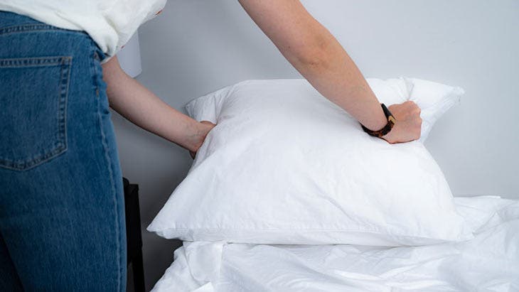 Install a clean pillow case