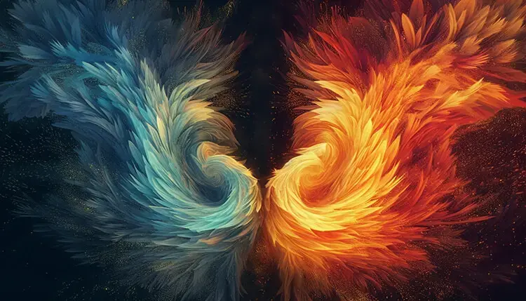 Flammes jumelles - Source : spm