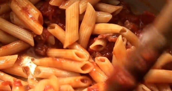 drain the pasta