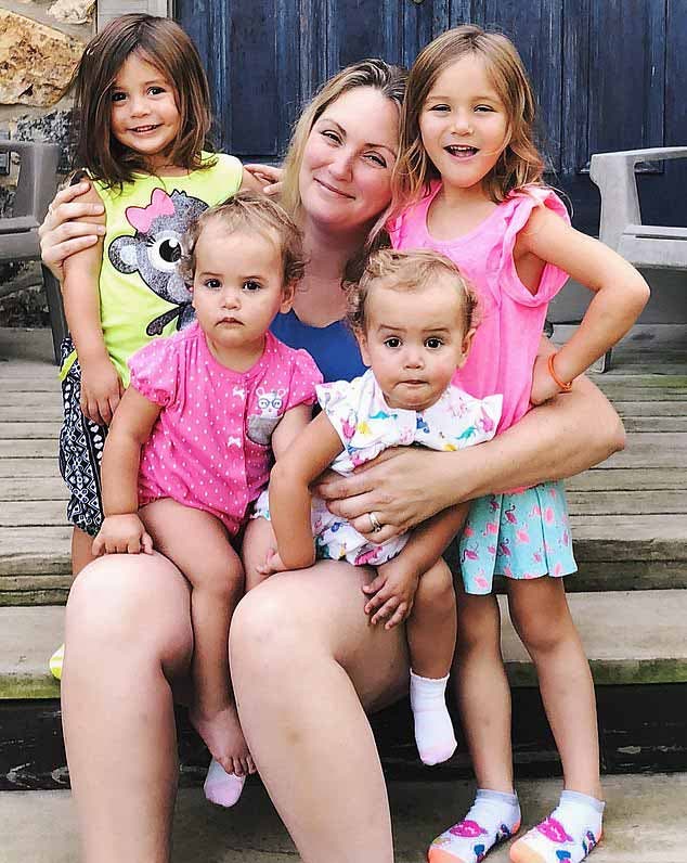 Jennifer avec ses enfants