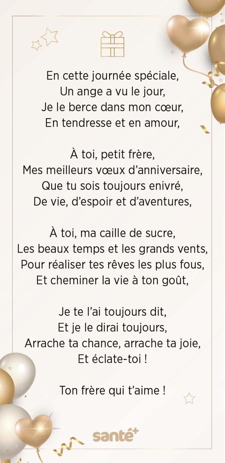 Texte Anniversaire Pour Frere