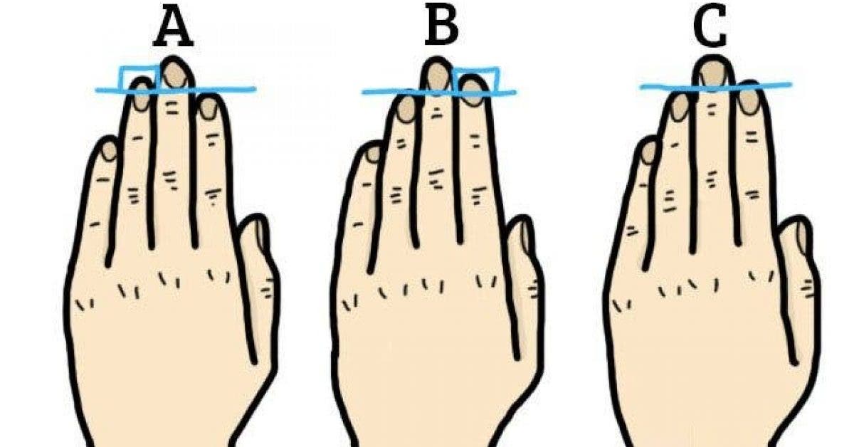La longueur de vos doigts en dit long sur votre personnalité