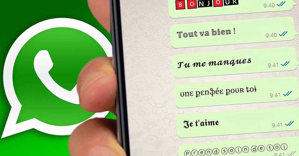 L'astuce Whatsapp pour modifier la police de vos messages