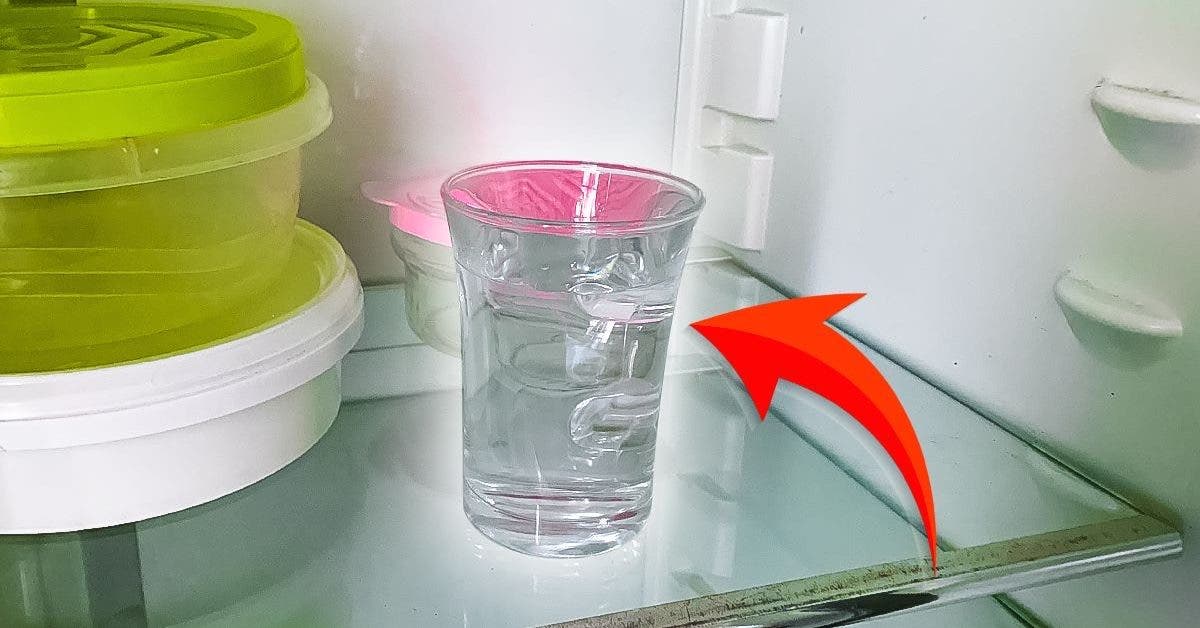 Il trucco del bicchiere d'acqua per eliminare i cattivi odori dal frigo e lasciare un buon profumo