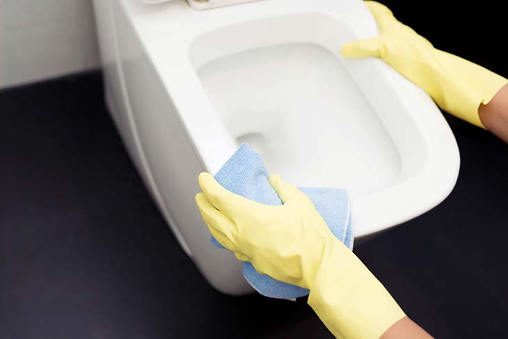 Le nettoyage des toilettes