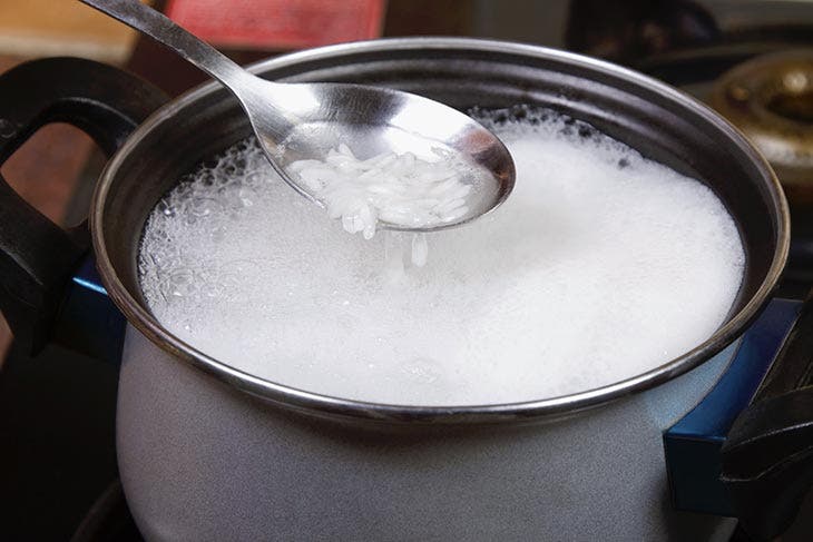 rice cooking water