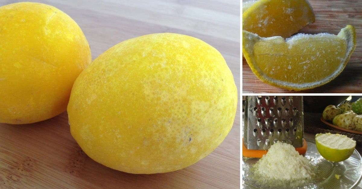 Les citrons congelés peuvent tout guérir