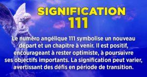 Les significations du nombre angélique 111_