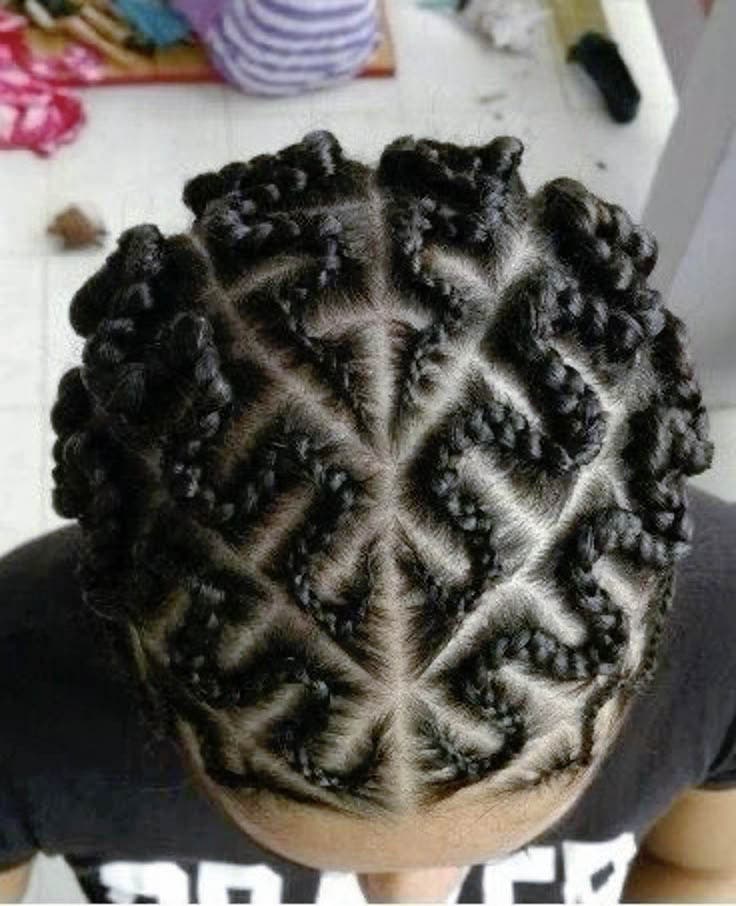 Les tresses cornrows en zigzag