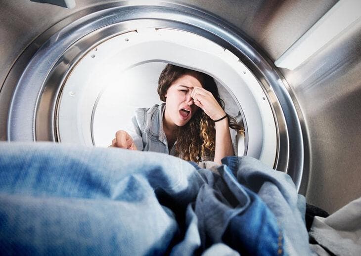 Washing machine giving off bad odors
