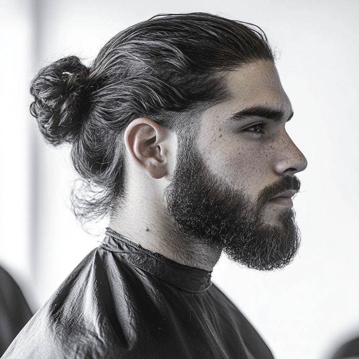 Man bun haut et mid Taper Man bun haut et mid Taper