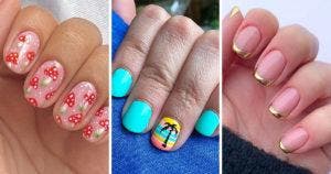 Manucure pour ongles courts - 32 idées de Nail Art originaux